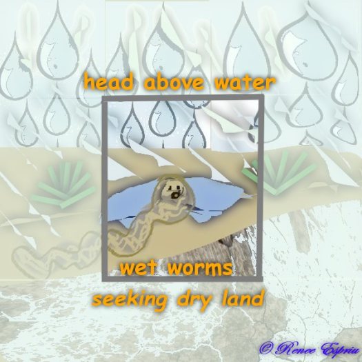 worms under water